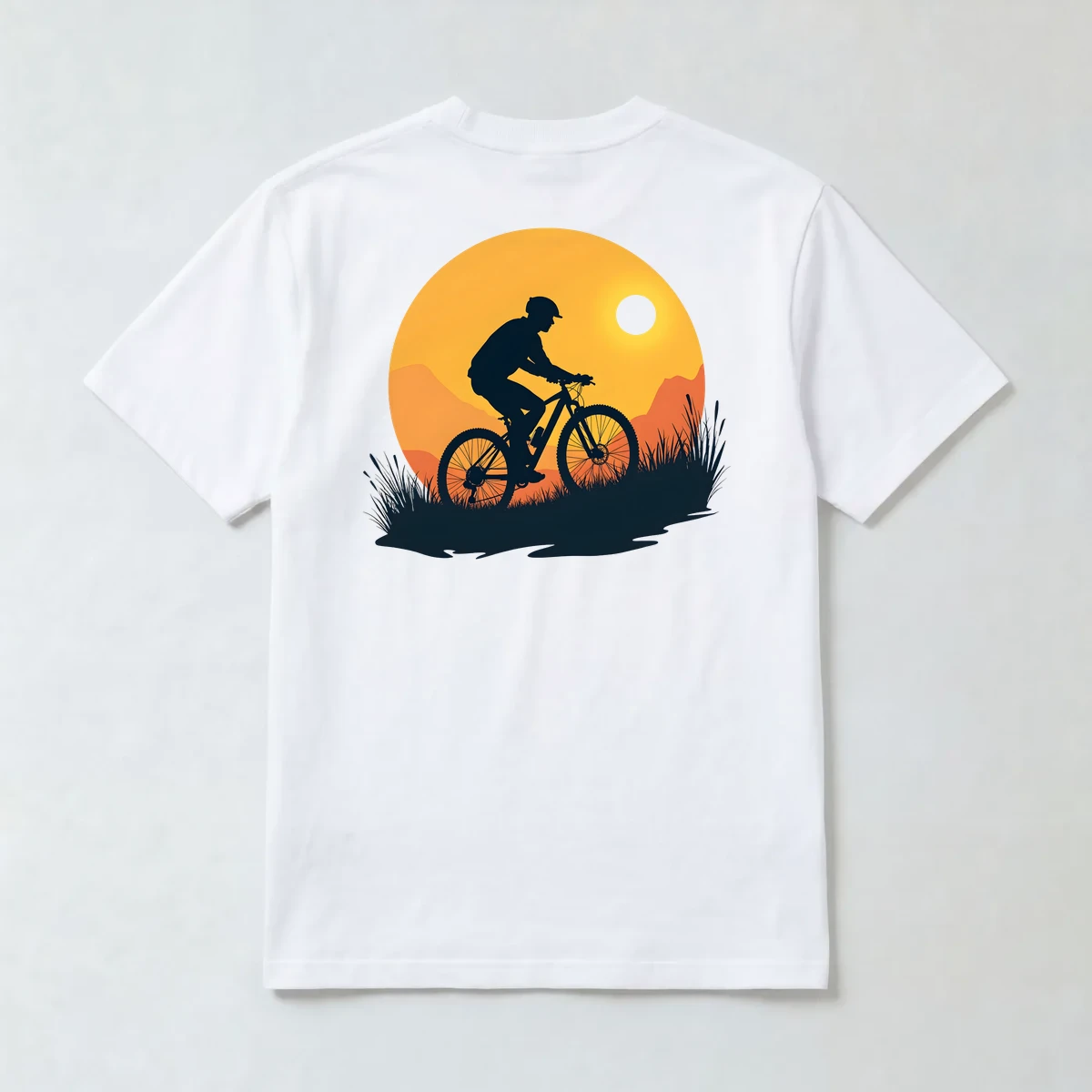 Ride Into the Sunset Regular Tişört Ön & Arka Baskı
