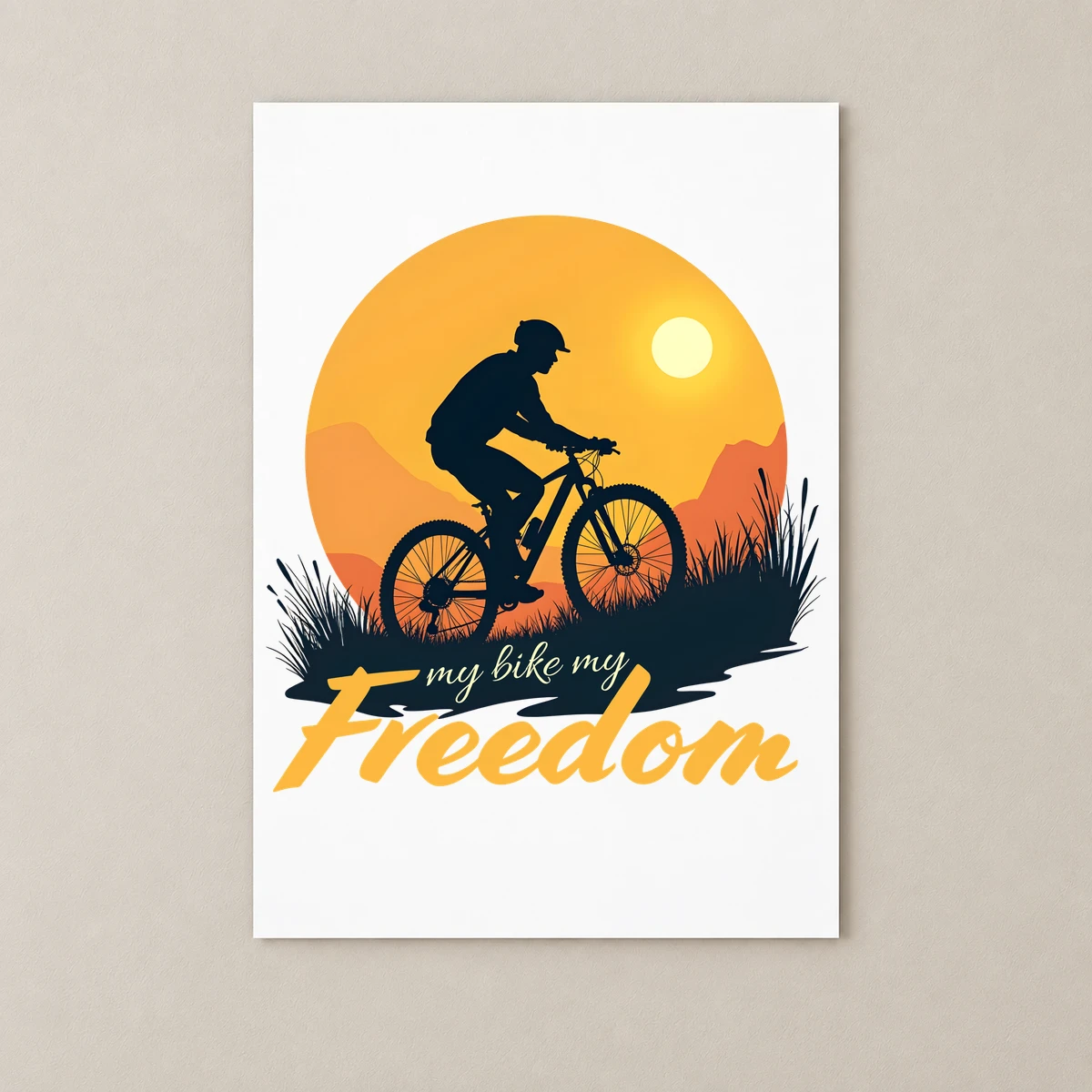 My Bike My Freedom Poster