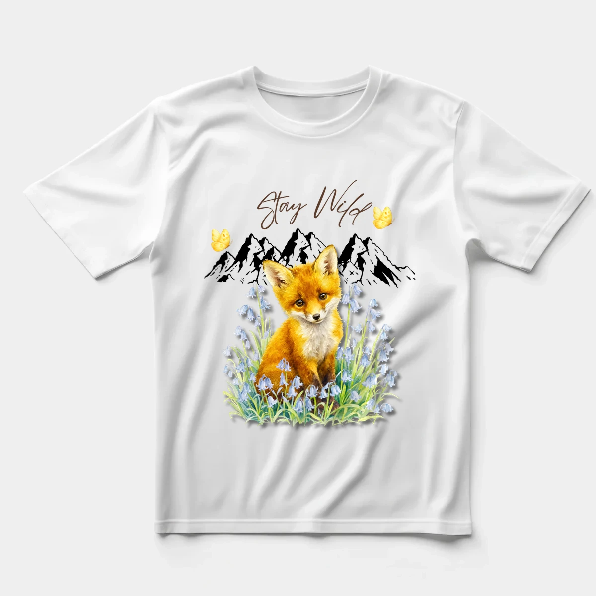 Tilki Desenli Tişört önizleme