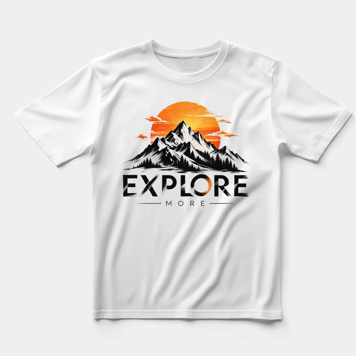 Explore More – Dağ ve Gün Batımı Tasarımı önizleme