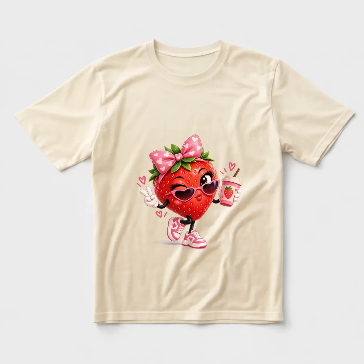 Berry Cool - Havalı Çilek Regular Tişört
