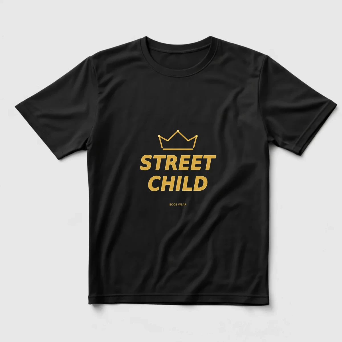 BOOS WEAR – STREET CHILD GOLD Regular Tişört