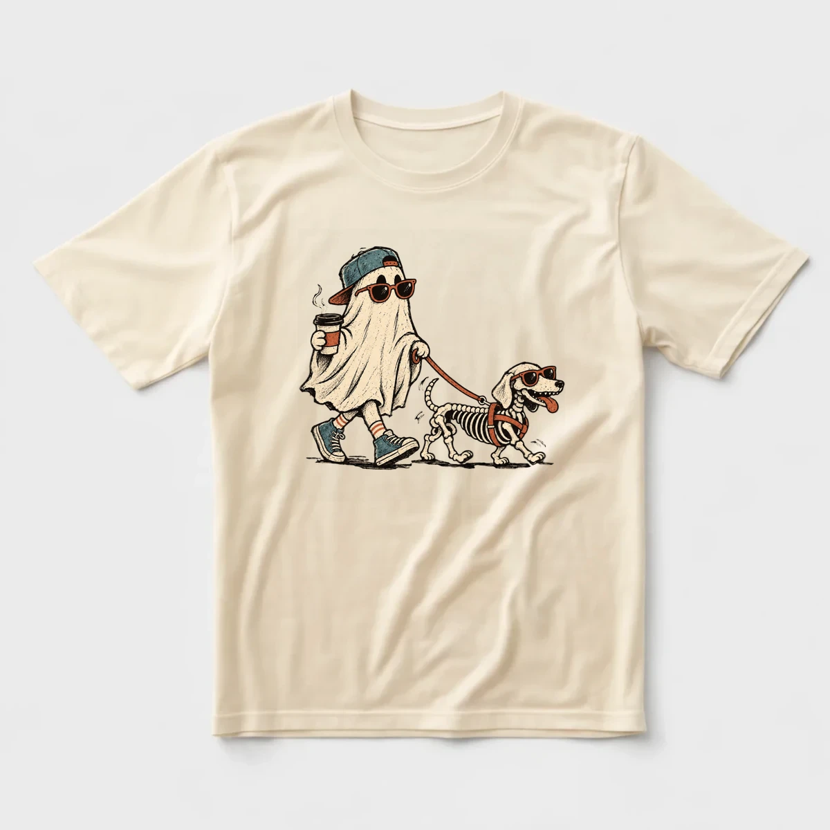 Havalı Hayalet ve İskelet Köpek – Retro Kara Mizah önizleme