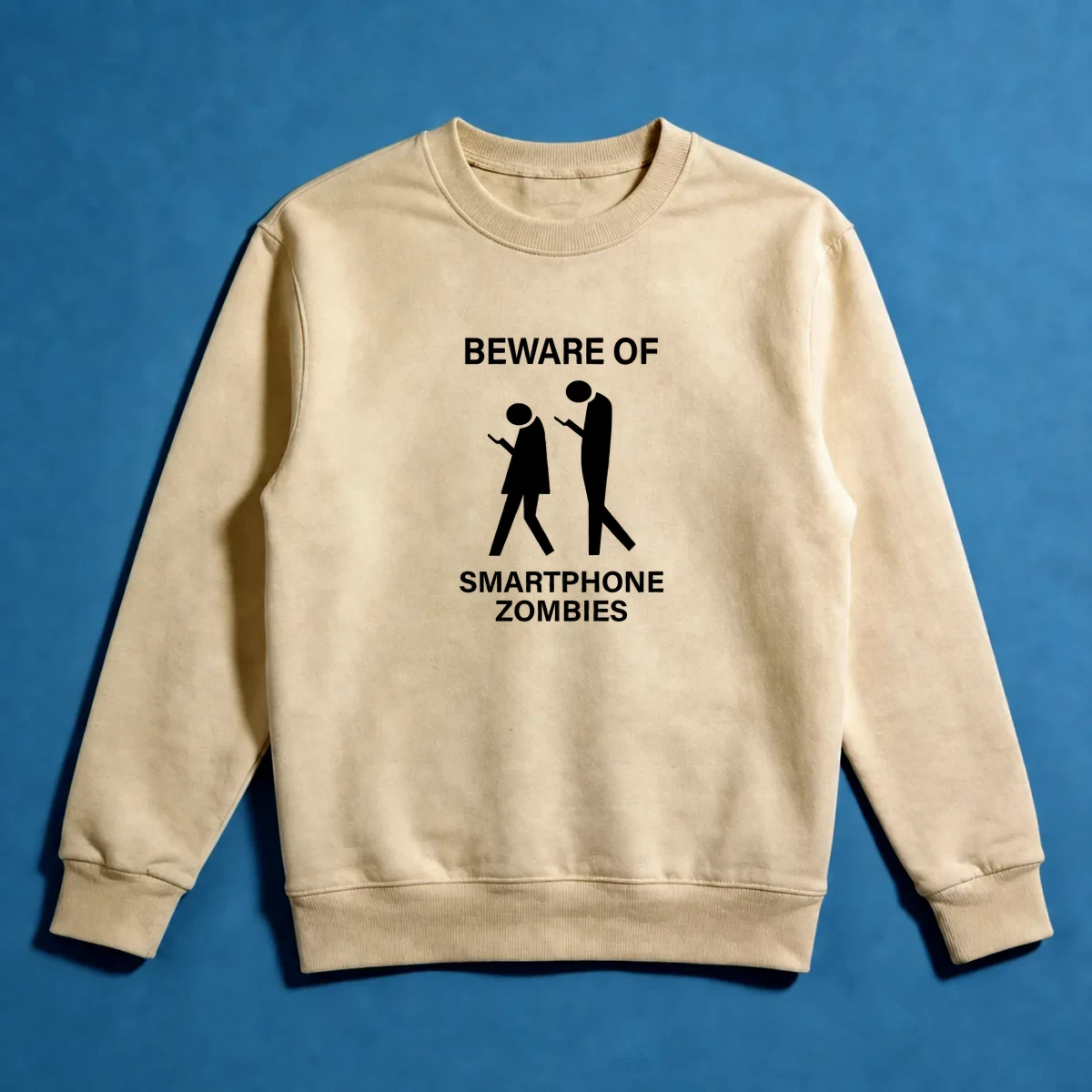Akıllı Telefon Zombilerine Dikkat Sweatshirt