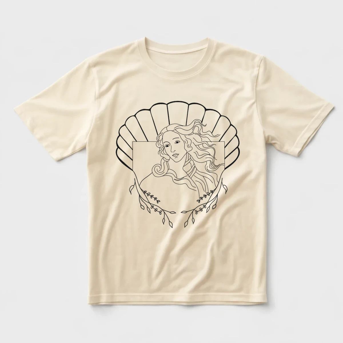 Birth of Venus Linework Regular Tişört