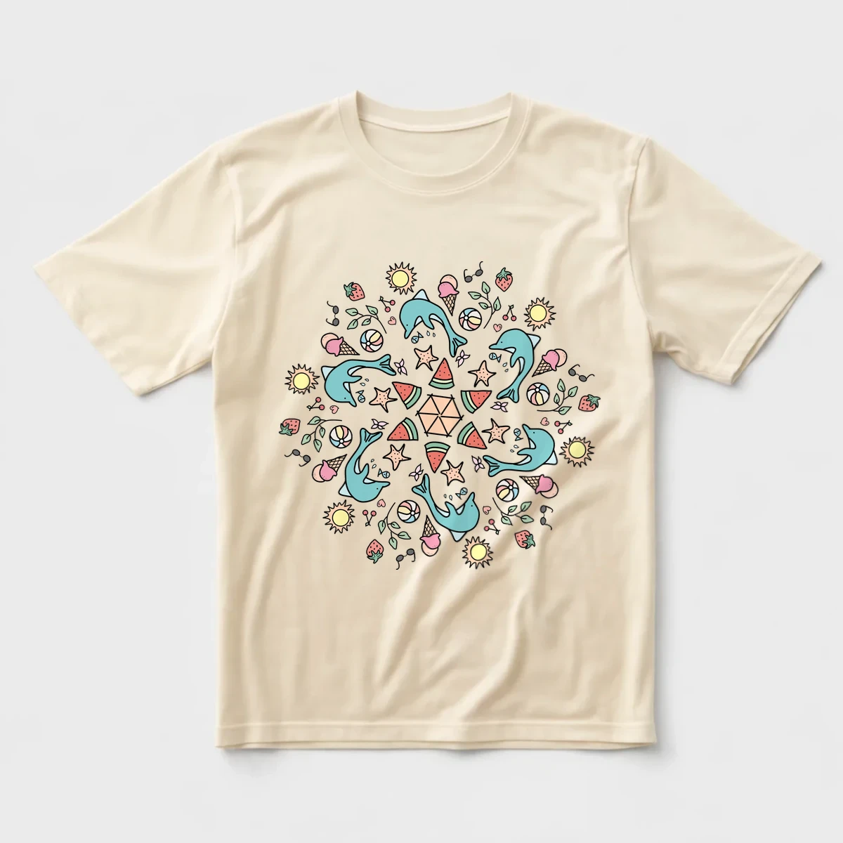 Summer Mandala Regular Tişört