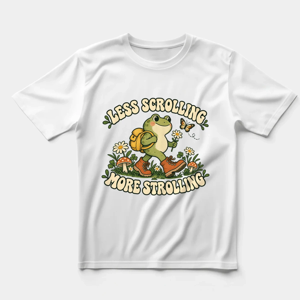 Less Scrolling, More Strolling Regular Tişört