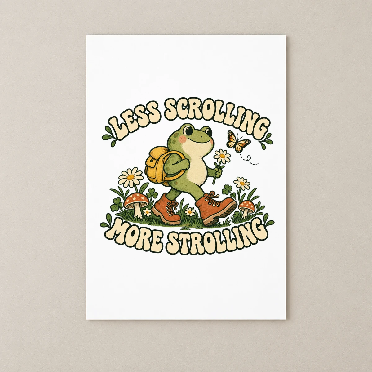 Less Scrolling, More Strolling Poster