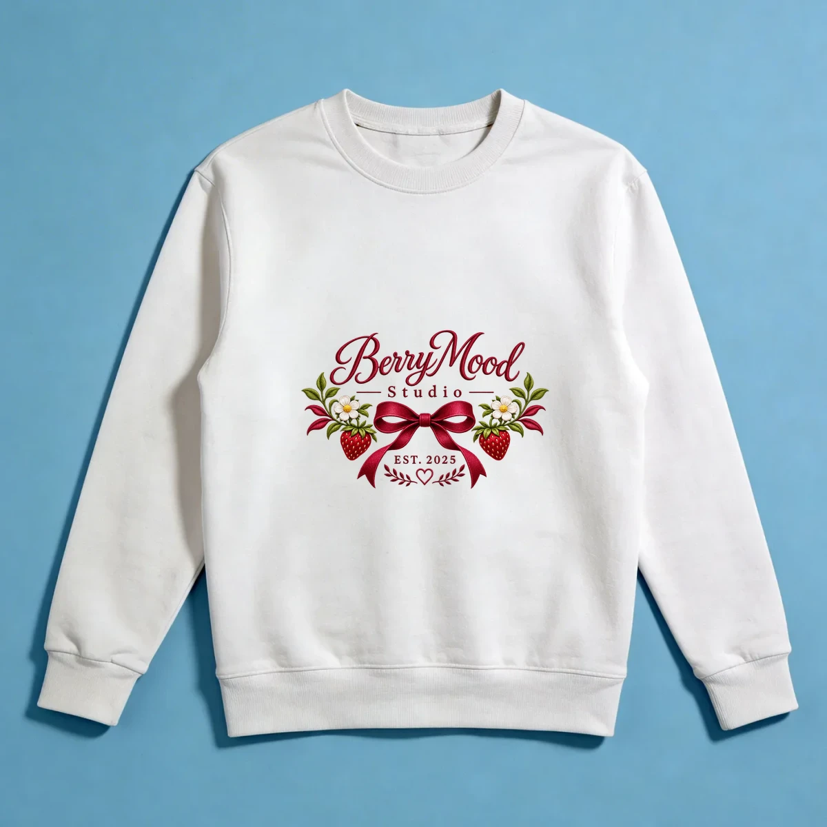 BerryMood Vintage – Bordo Fiyonklu Sweatshirt