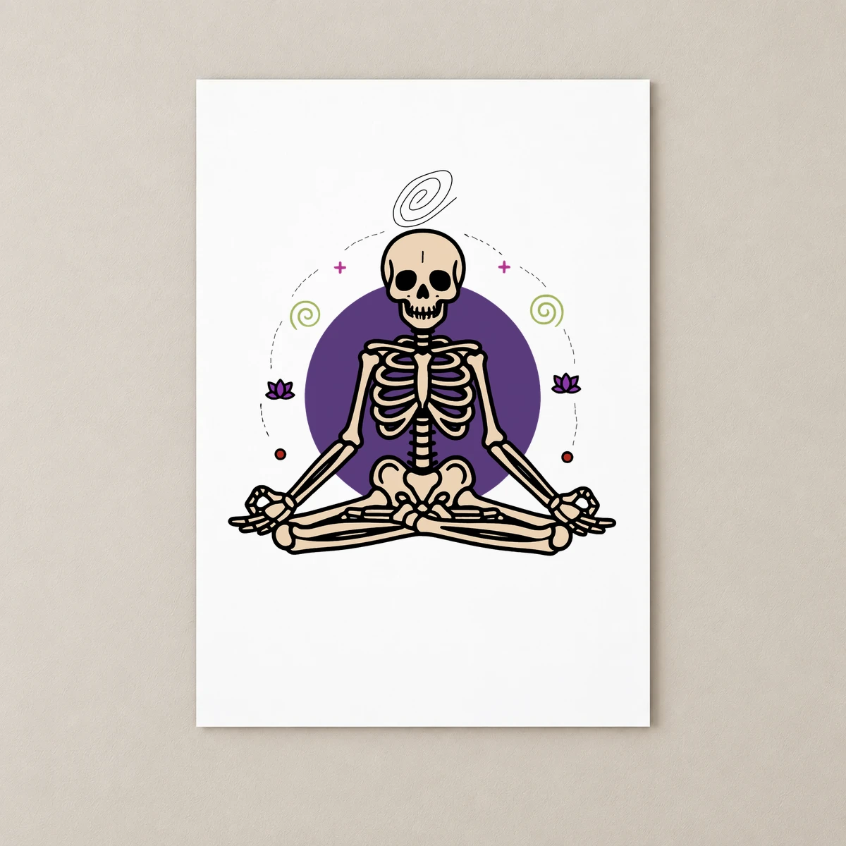 Zen İskelet – İçsel Huzur Poster