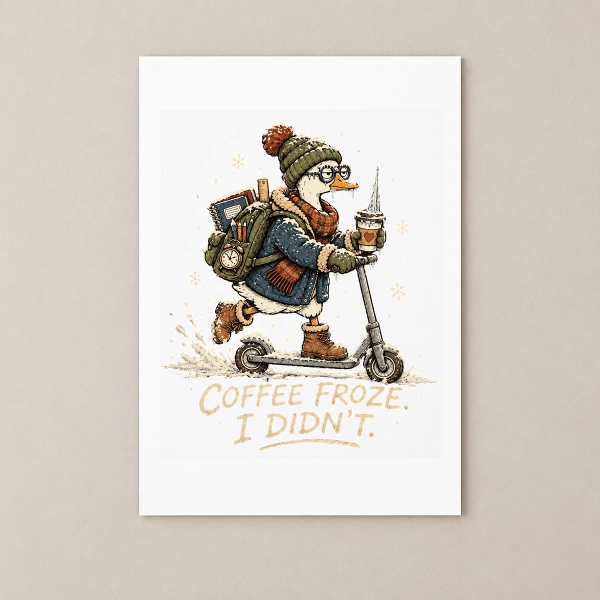 Kahve Dondu, Ben Donmadım – Kışlık Scooter Kazı Poster